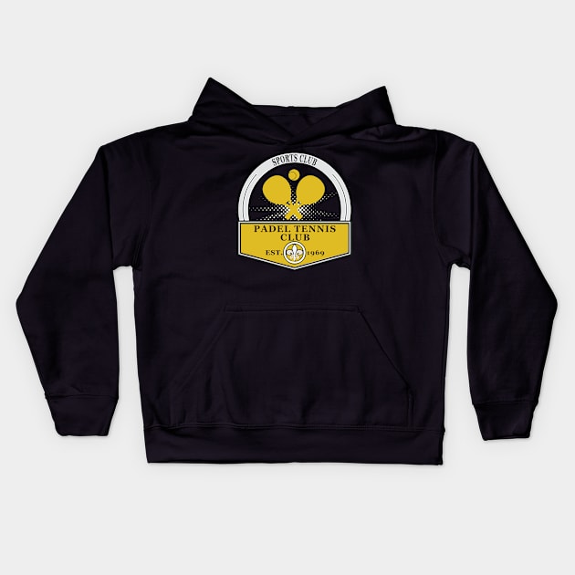 Padel Tennis Club Kids Hoodie by wiswisna